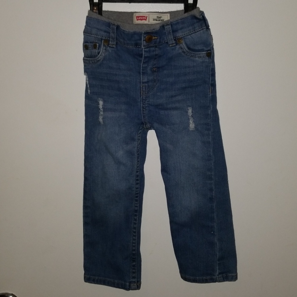 Levis 514 straight distressed Jean's size 24month
